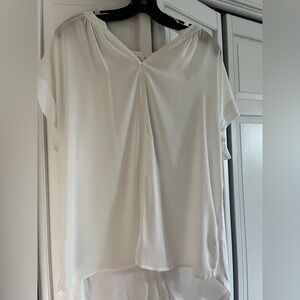 Chiffon Front/Cotton Back Blouse